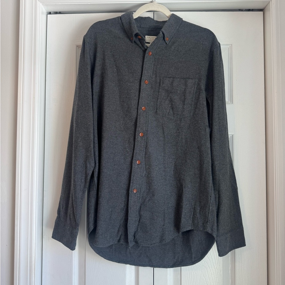 Club Monaco Charcoal Button-Down Shirt